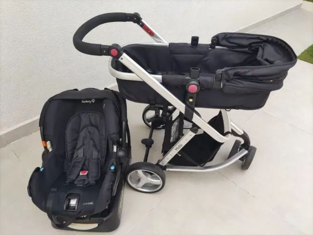 Carrinho de Bebê com Bebê Conforto Safety 1st - Travel System Mobi 0 a 15kg