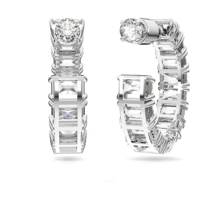 Brinco de argola swarovski novo - Foto 3