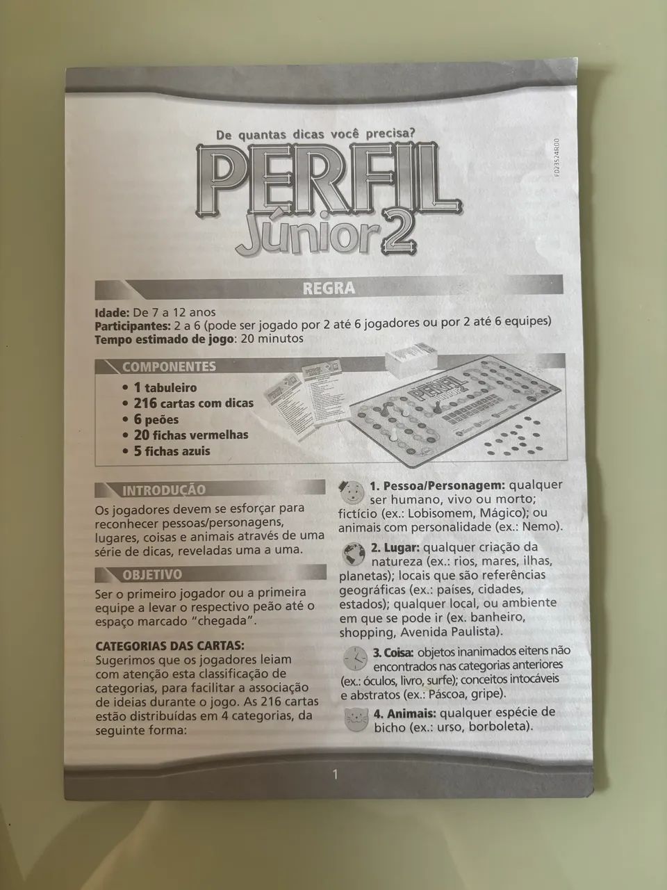 Jogo de Tabuleiro Perfil Junior 2 - Foto 4