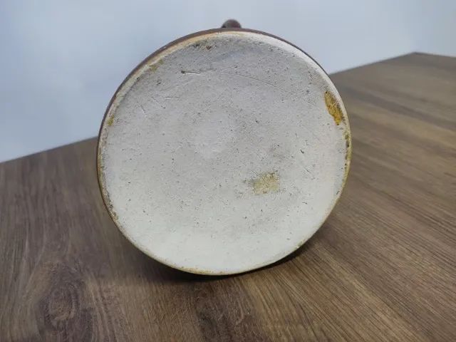 Vaso Rustico Em Cerâmica Em Formato De Jarro Com Listras  - Foto 6