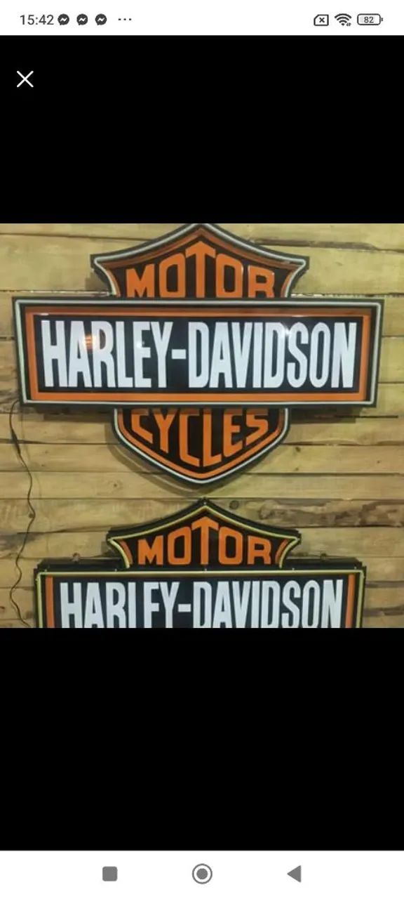 Cartei e luminária Harley Davidson  - Foto 2