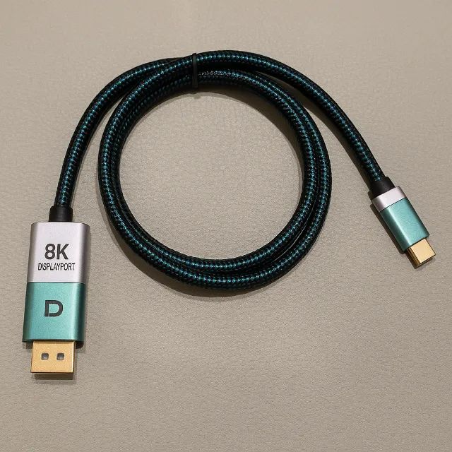  Cabo 8K USB-C para DisplayPort 1.4 (Bidirecional)