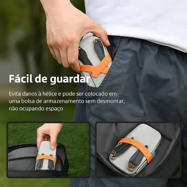[Novo] Suporte de hélice para DJI Mini 4K/Mini 2 SE Suporte estabilizador de drone Cinto  - Foto 4
