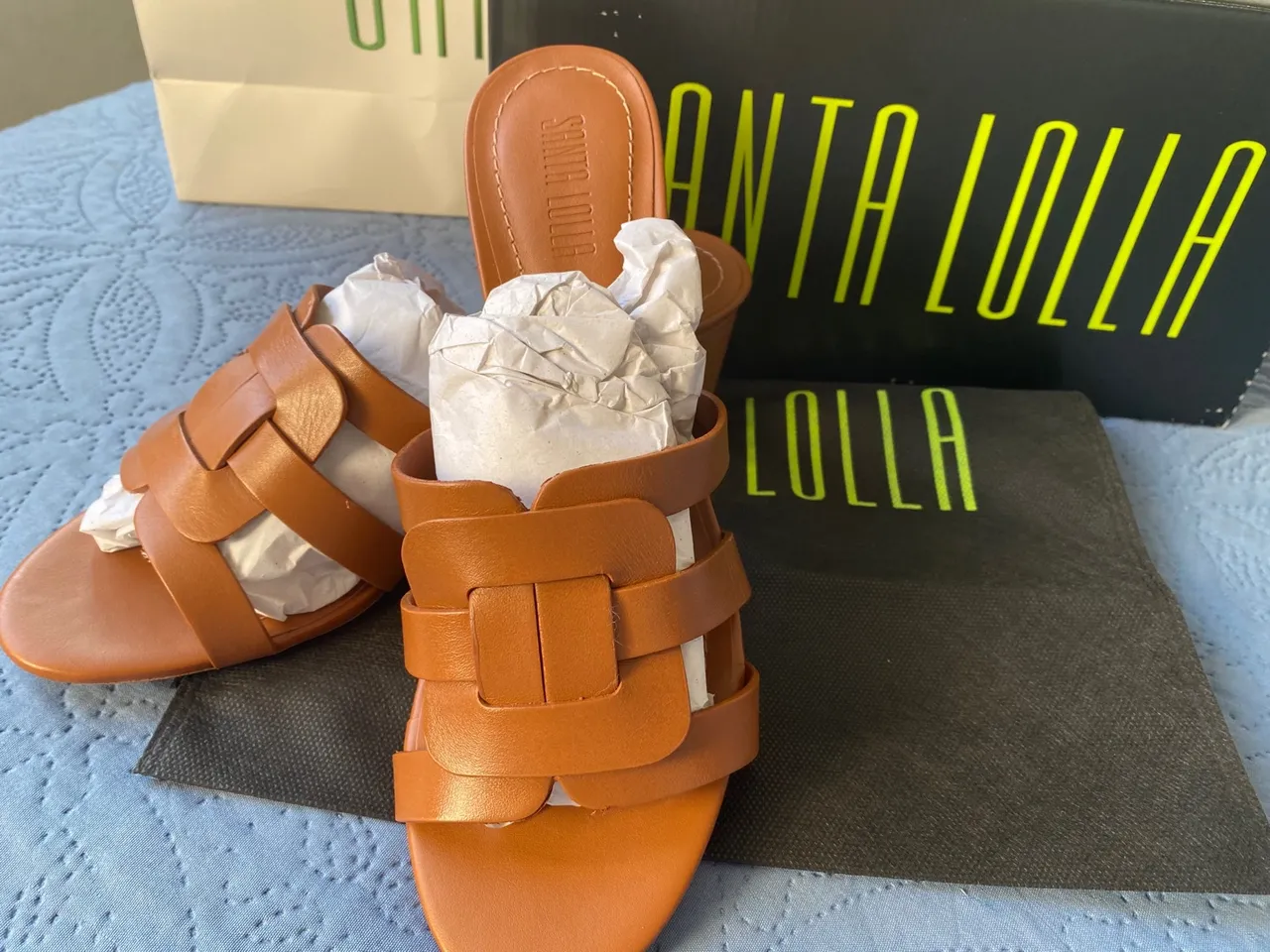 Sandália Santa Lolla Couro - Nova