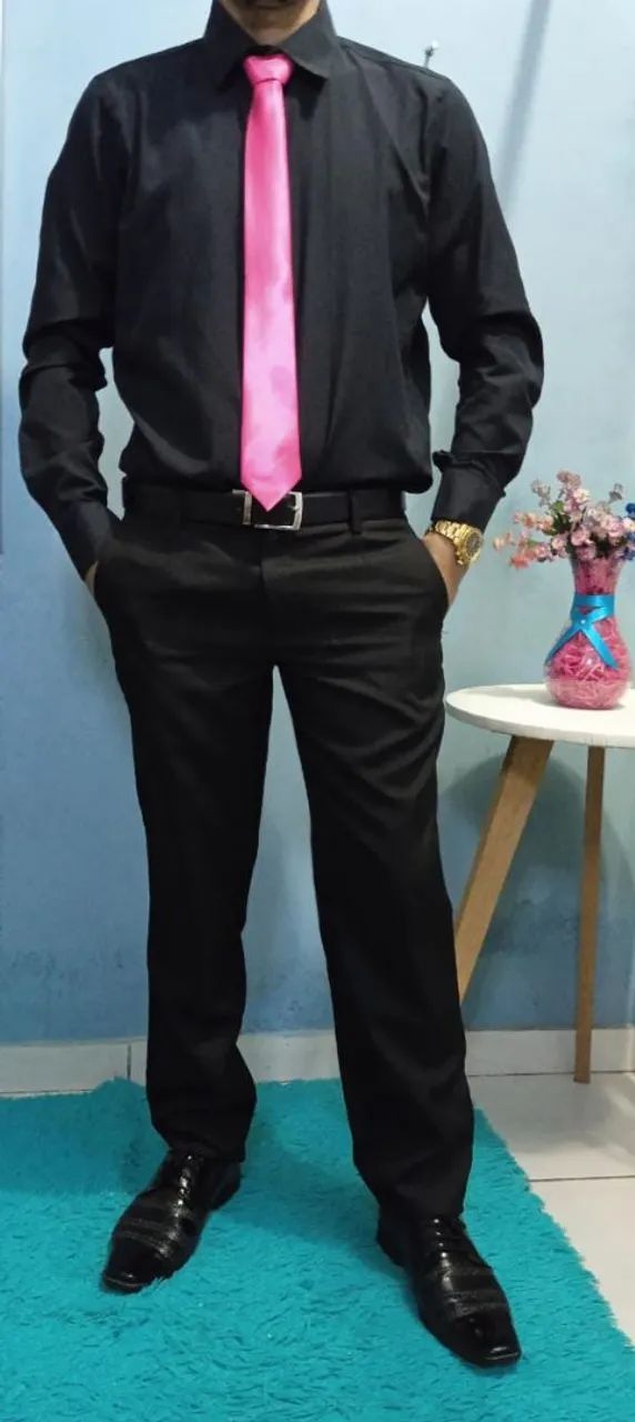 Traje social completo preto ALUGUEL  - Foto 4