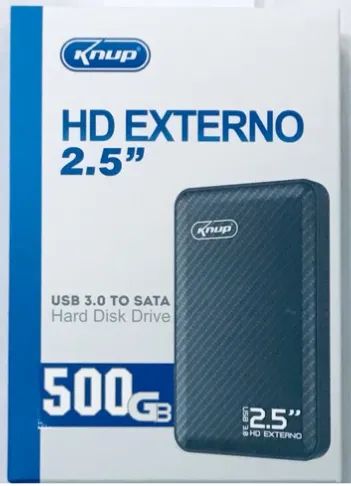 HD Externo 500GB 2.5 Polegadas Knup KP-HD810 Sata Usb 3.0 5400Rpm