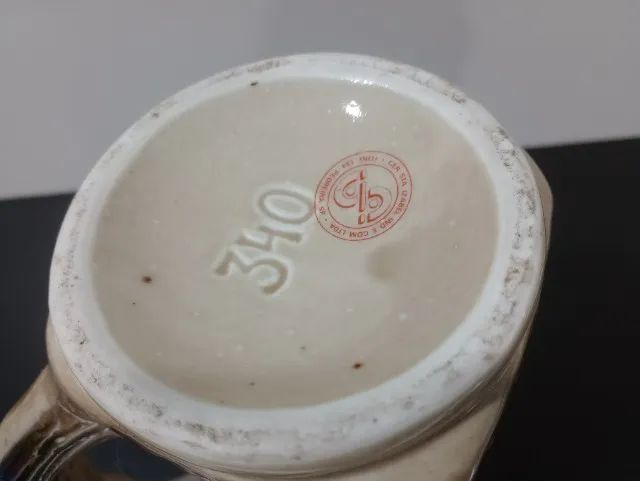Caneca de porcelana antiga Telefunken ano de 1977 - Foto 5