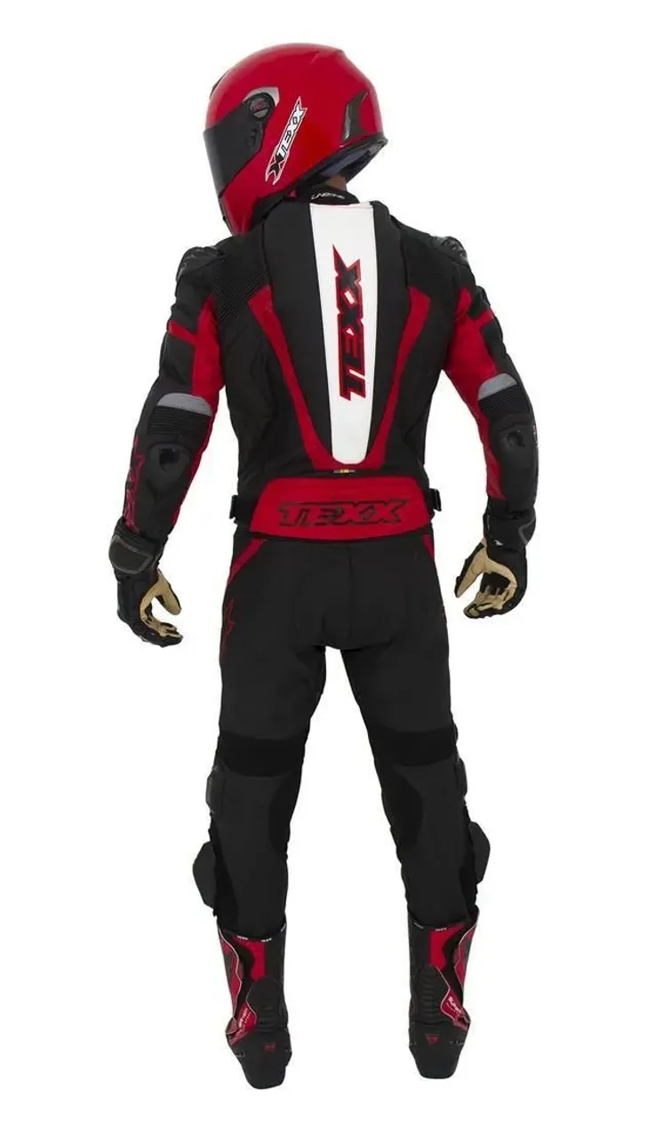 MACACÃO MOTO TEXX EM COURO 2 PEÇAS SPIRIT