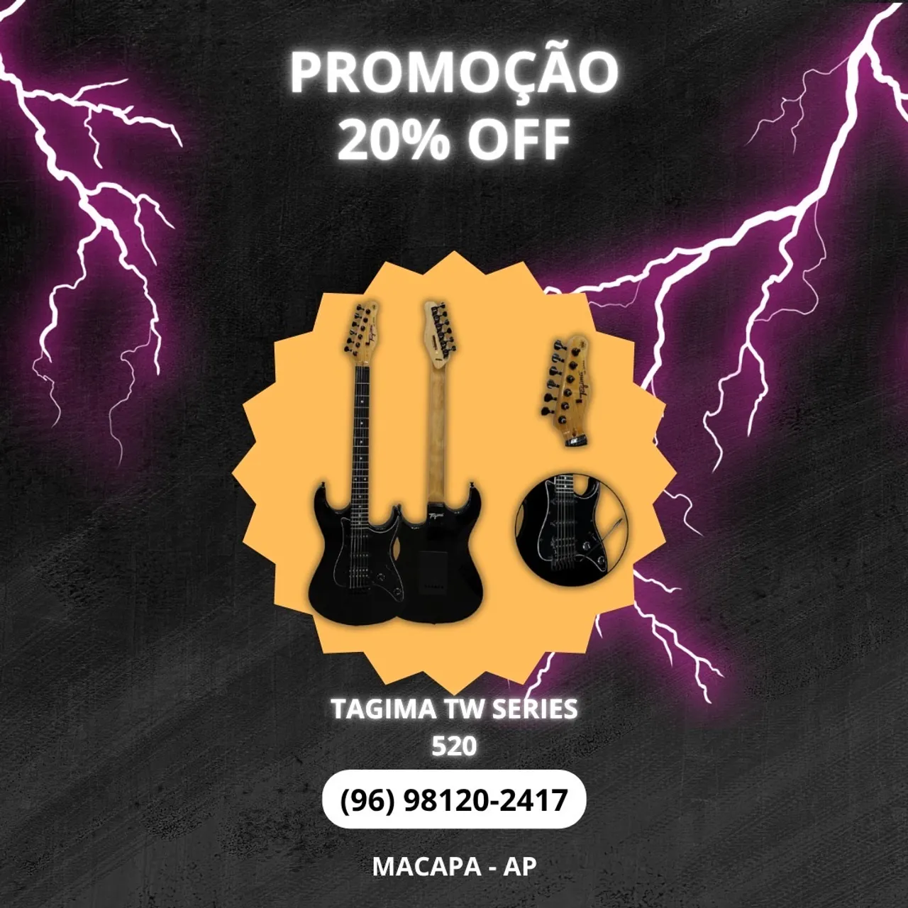 Guitarra Tagima TW Series 520 - 20% OFF