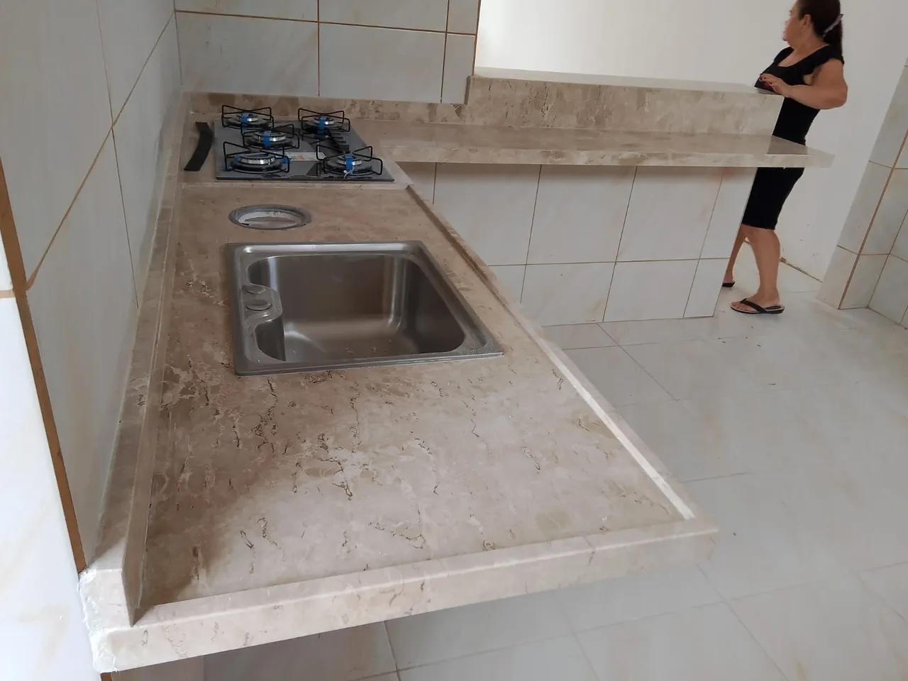 Cuba de cozinha em aço inox