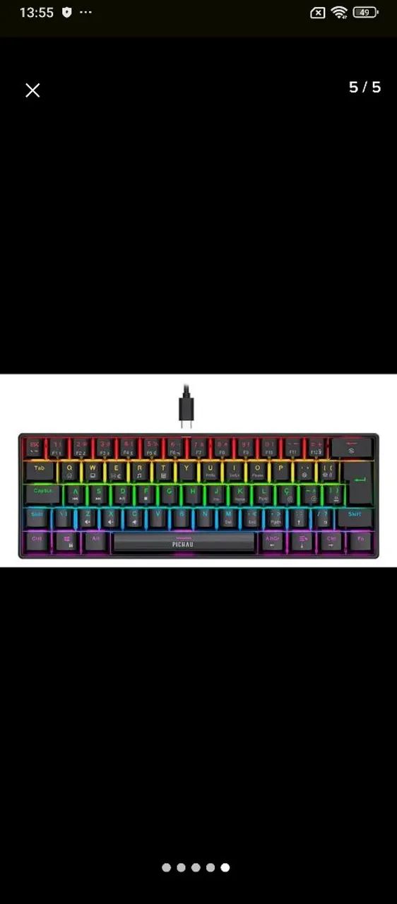 Mouse, Teclado, Headset e mousepad gamer. - Foto 3