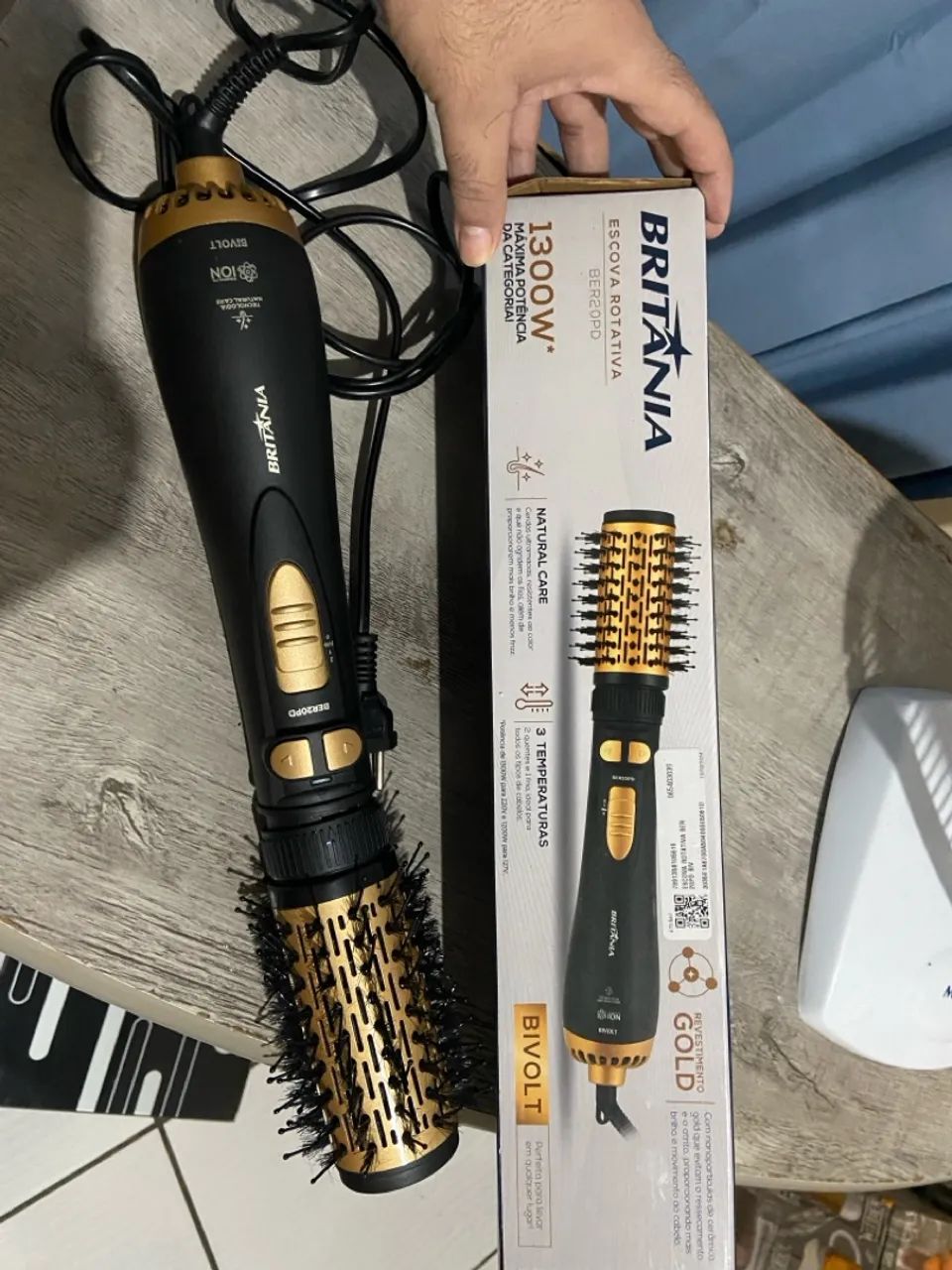 Escova Rotativa Britânia Gold 1300W Bivolt - Foto 5