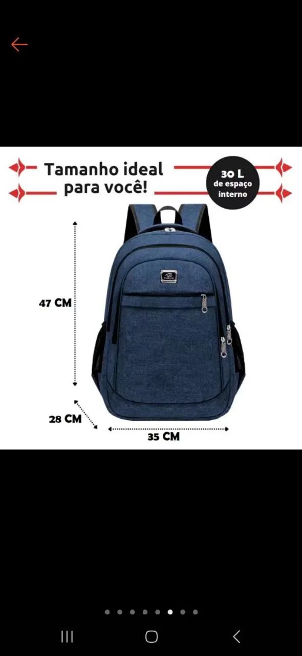 Mochila Preta - Ideal para o Dia a Dia - Foto 3