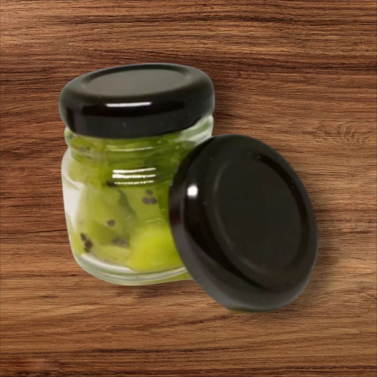 Kit de 12/24/36/48 potes de vidro 30 ml para temperos, geleias ou velas aromáticas - Foto 2