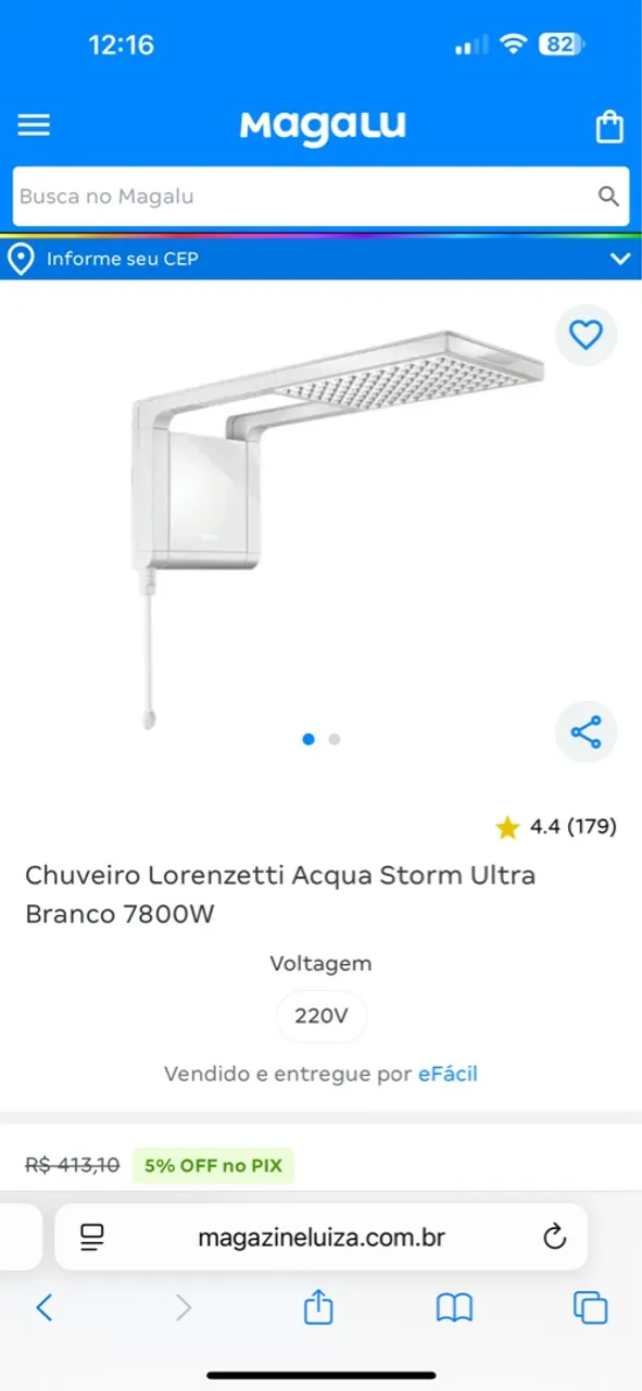 CHUVEIRO ELÉTRICO