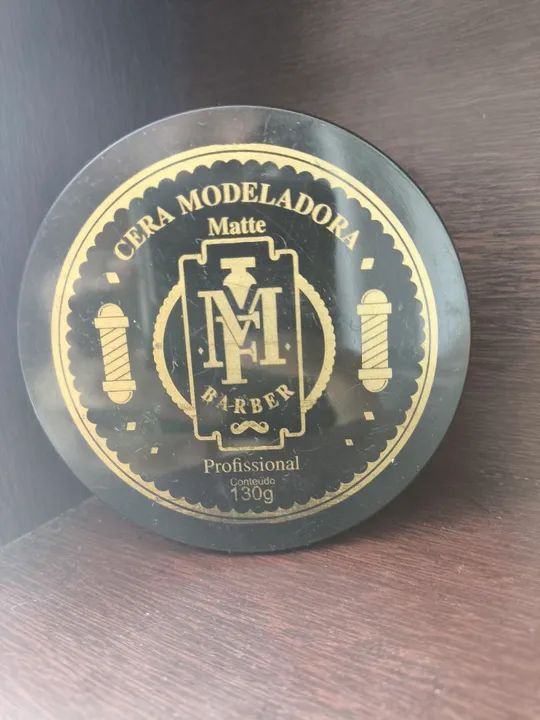 Cera modeladora para cabelo MF Barber Gold - 130g - Foto 3