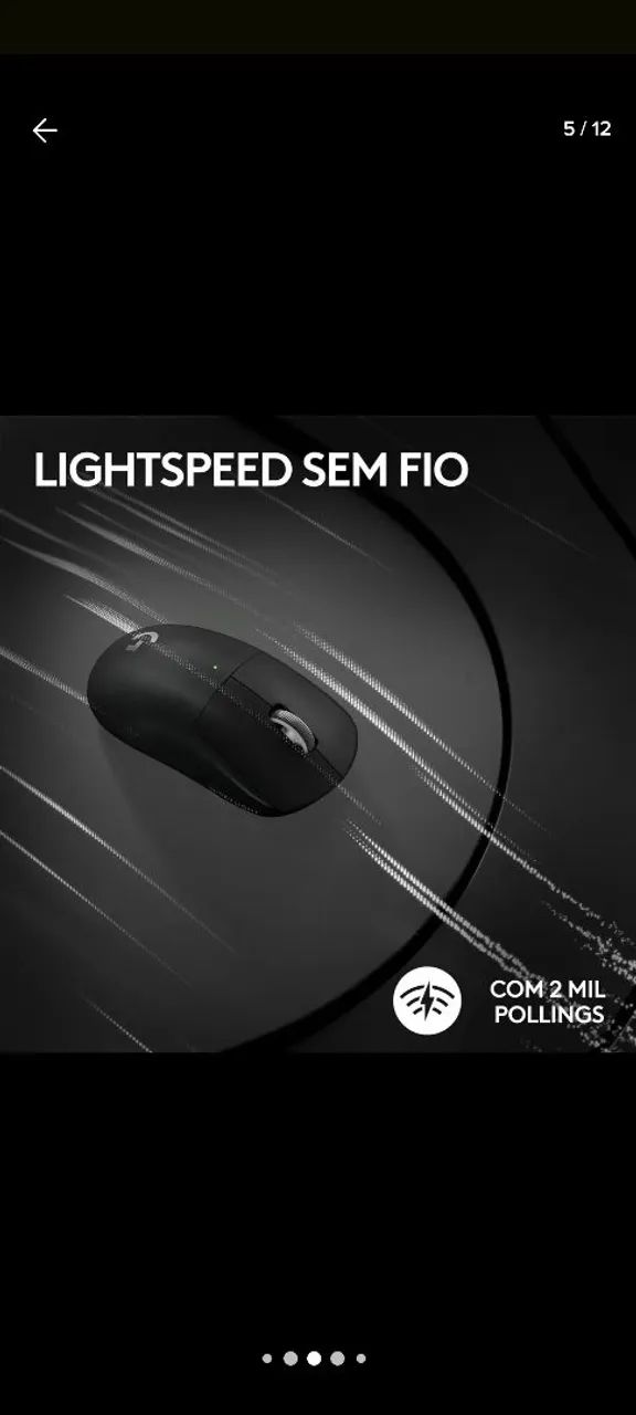 Sen Computer Mouse Mouse Gamer Sen fio Logitech G Pro X Superlight 2 - Branco ...