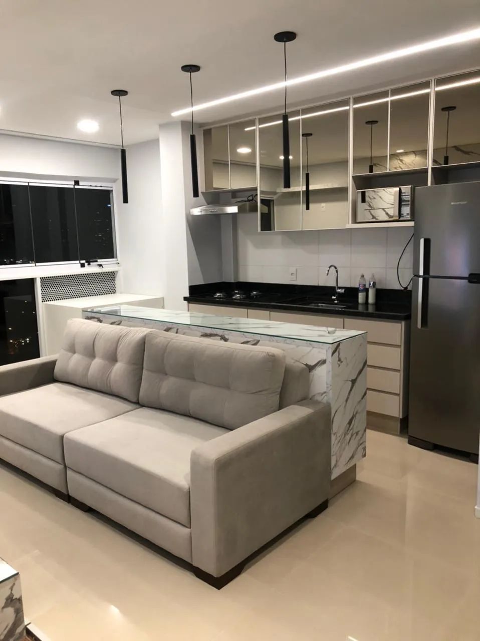 Alugo Flat Mobiliado e Decorado 47m2 1 Vaga Jardim Goiás - Goiânia - GO - Foto 5