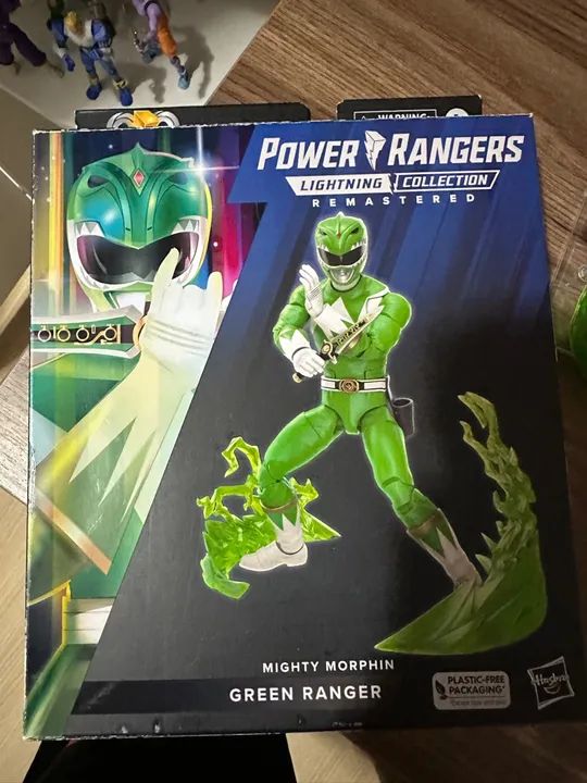 Action Figure Power Ranger Lightning Remastered Verde - Tommy - Na Caixa