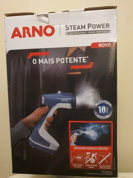 VAPORIZADOR ARNO- PASSA ROUPAS NO CABIDE!- NOVO