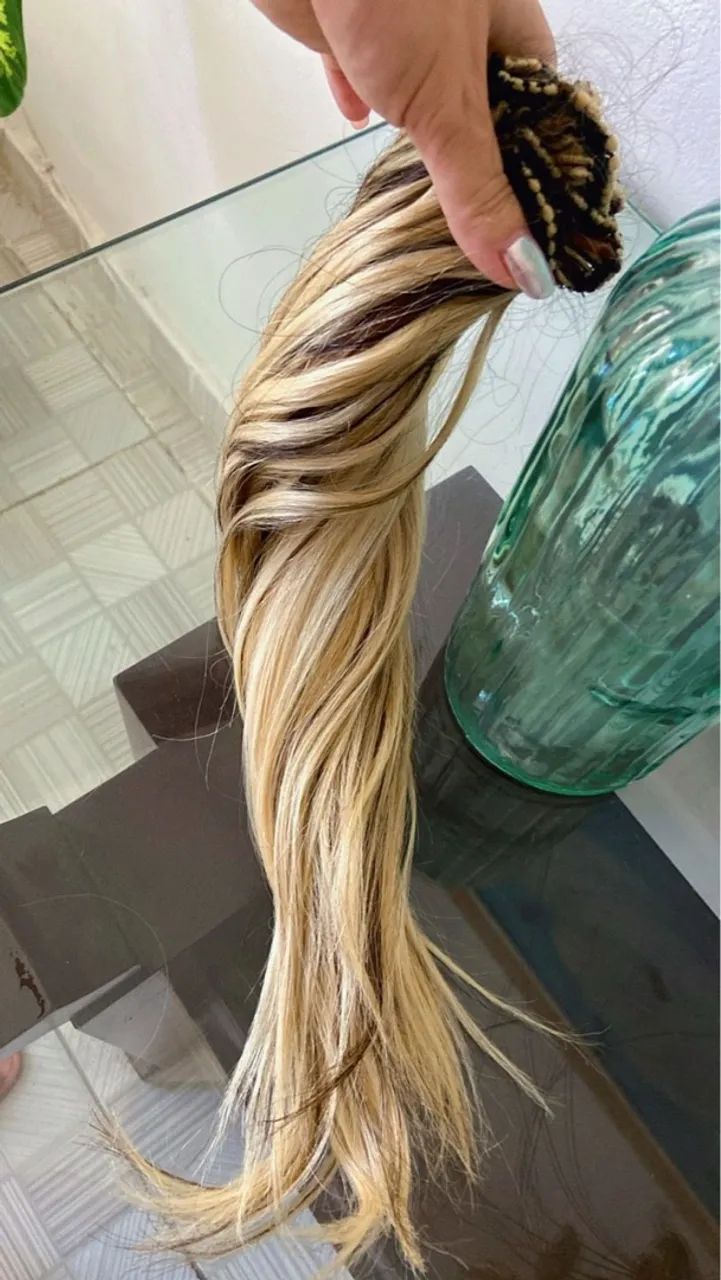 Mega hair loiro de 3 redes  - Foto 5