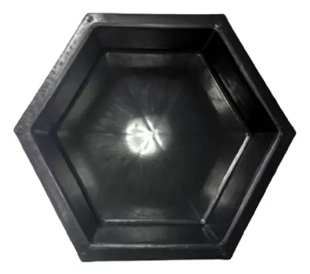 Pacote Com 10 Formas Plásticas Pavimento 20x20x6cm Para Sextavado Paver Hexagonal