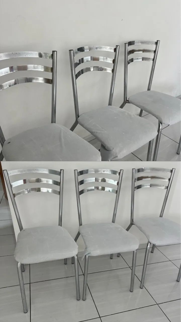 3 Cadeiras inox  250