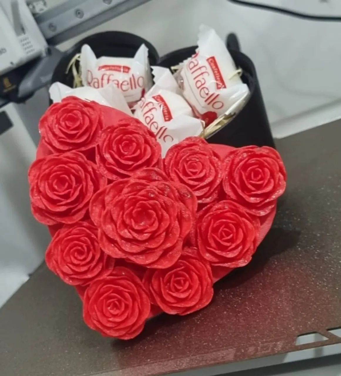 Caixa Coração e Rosas  Impressão 3D Presente  - Foto 4