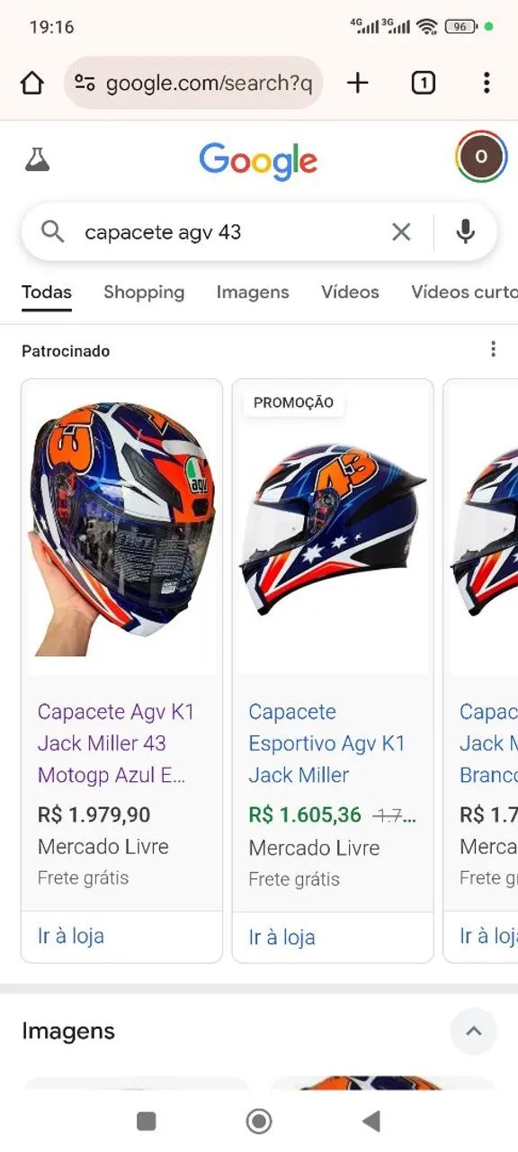 Capacete AGV K1 Jack Miller 43 - Moto GP