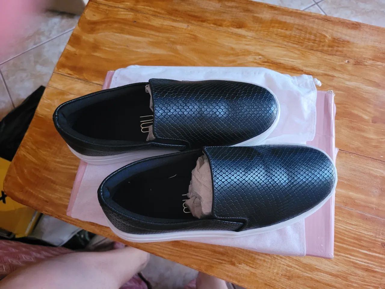 Tênis Slip on My Shoes Feminino Preto 34 - Foto 3