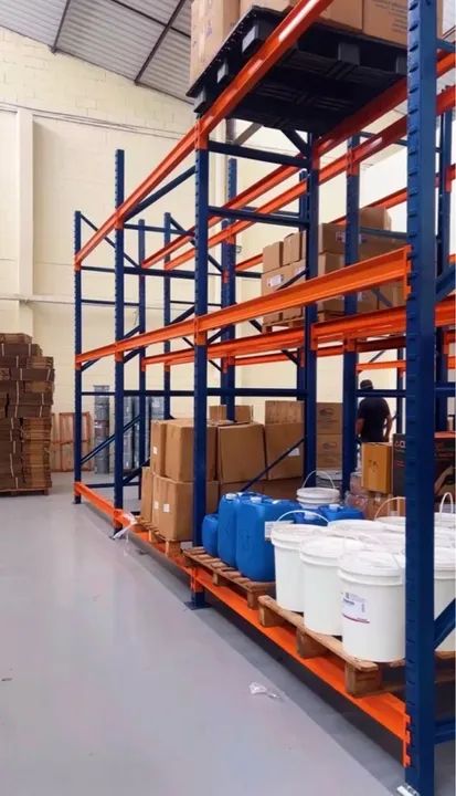 Industrial pallet rack storage structure63824579681411122