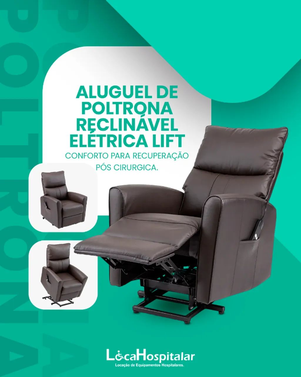 Aluguel de Poltrona Elétrica Pós-Cirúrgica