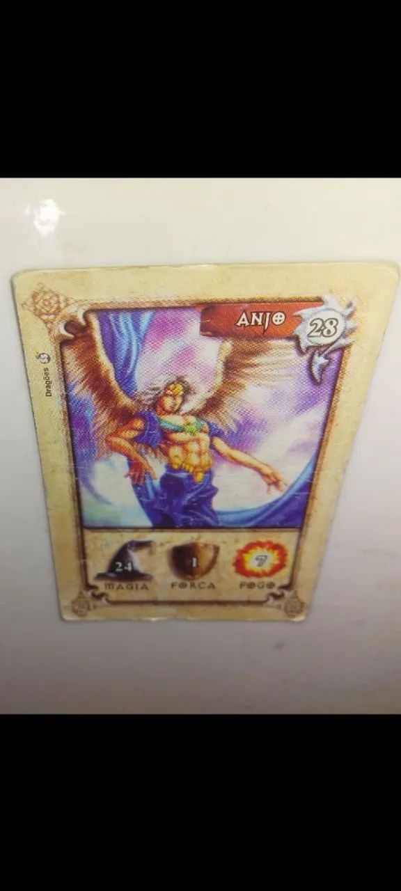 Carta Colecionável Anjo Dragões