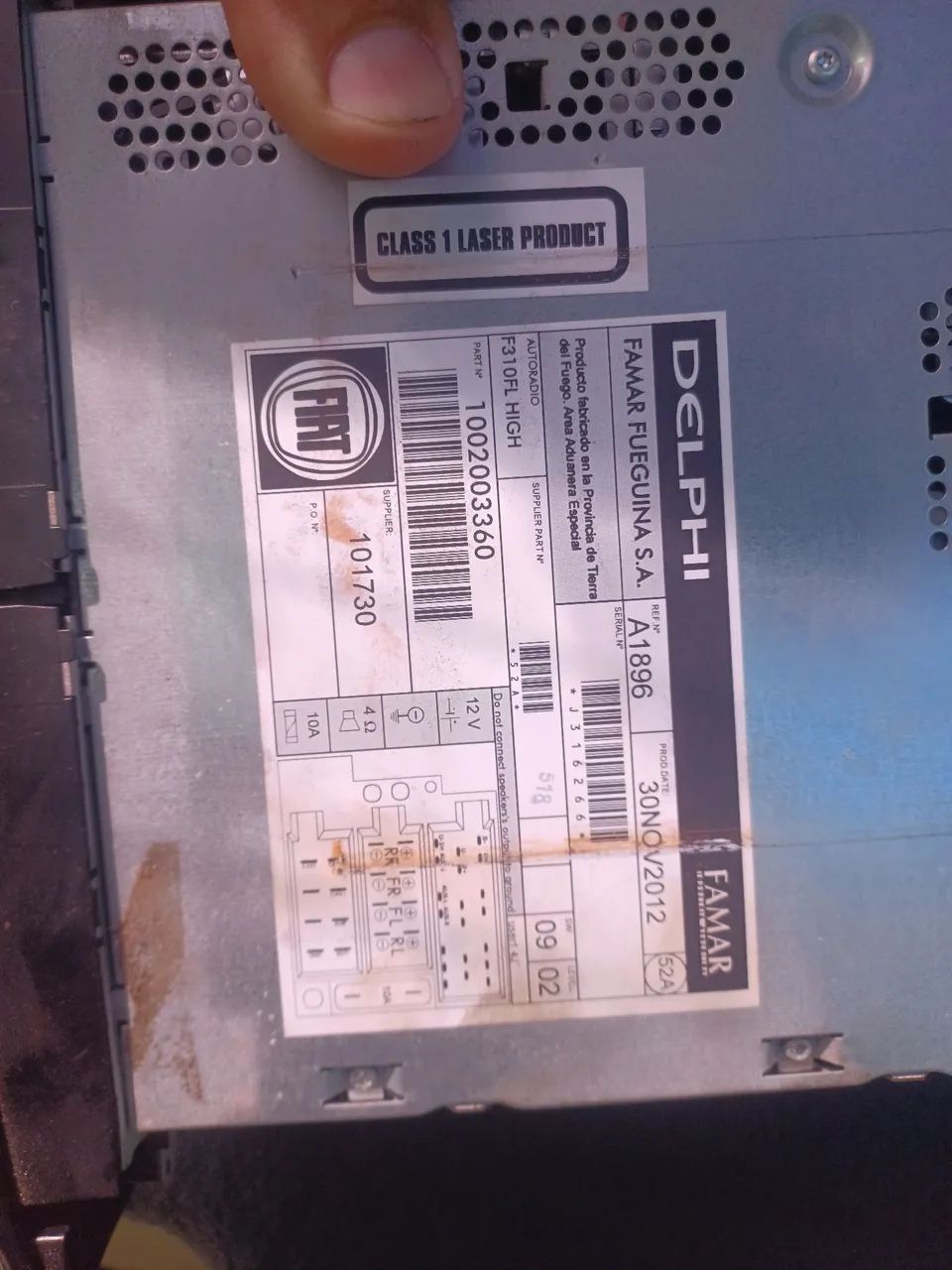 Som Automotivo Fiat punto