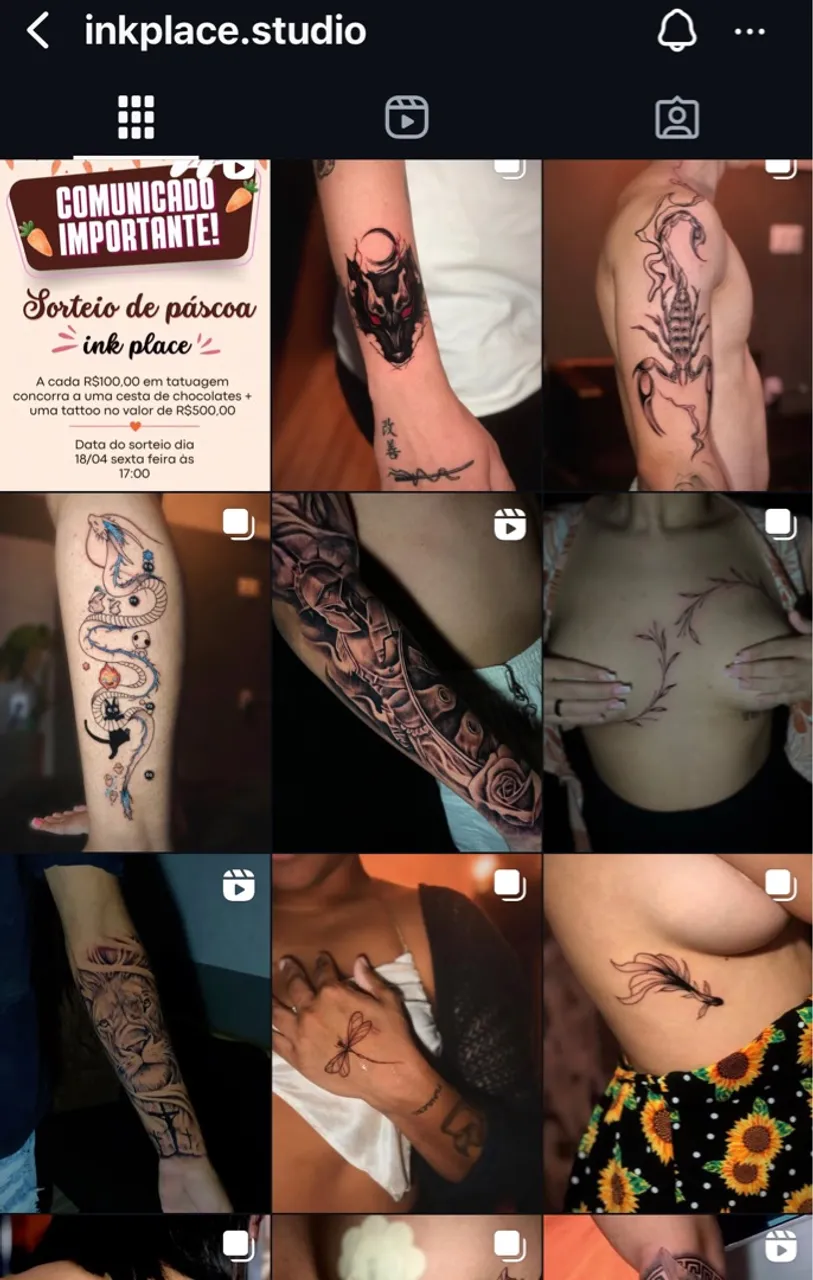 TROCO TATUAGEM EM CELL