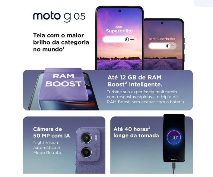 Moto g 05 128 COM NOTA - Foto 3