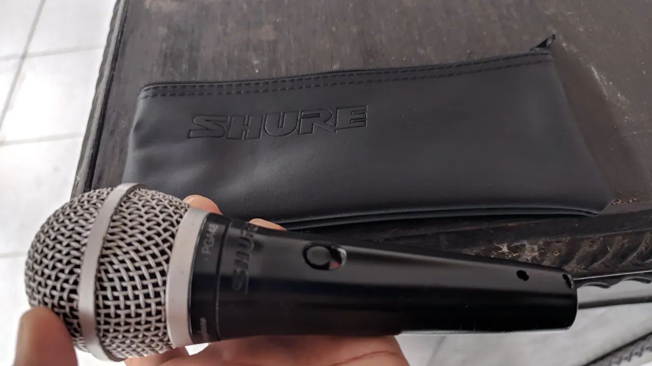 Microfone Shure PGA48 Semi novo  - Foto 3
