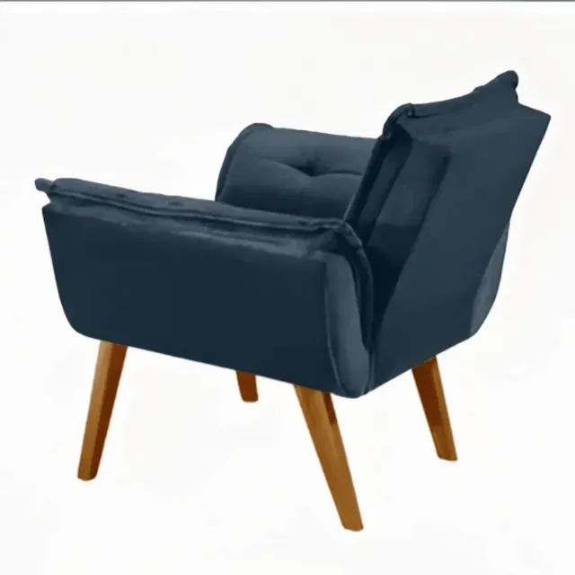 Poltrona Para Sala De Jantar No Azul Marinho - Foto 3