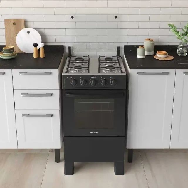 Fogão de 4 Bocas com Forno de 48 Litros Acendimento Manual Itatiaia (OFERTA PEGUE E LEVE)!