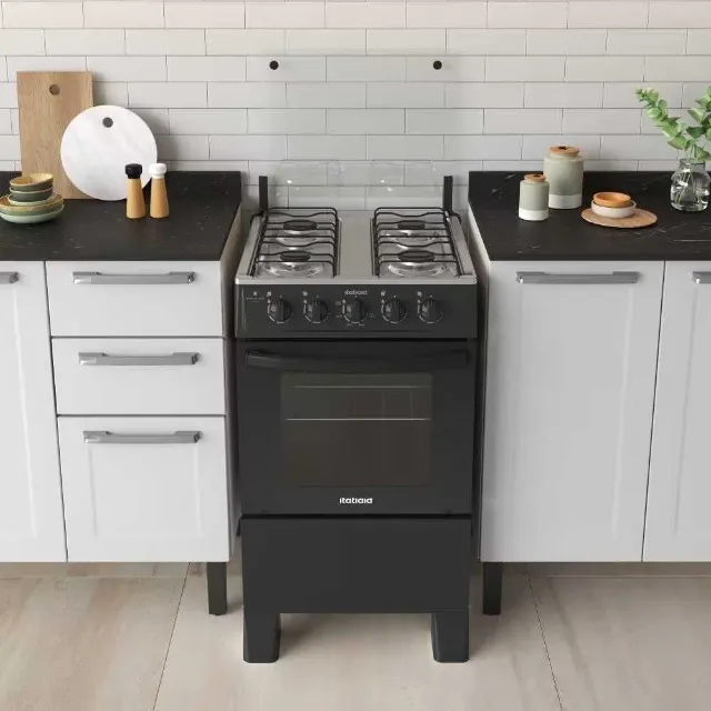 Fogão de 4 Bocas com Forno de 48 Litros Acendimento Manual Itatiaia (OFERTA PEGUE E LEVE)!