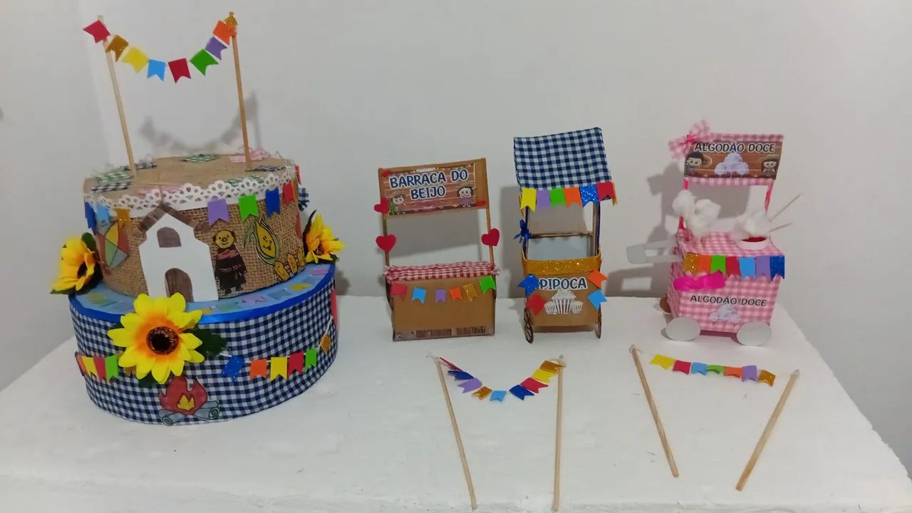 Decoração Festa Junina - Bolo Cenográfico - Foto 3