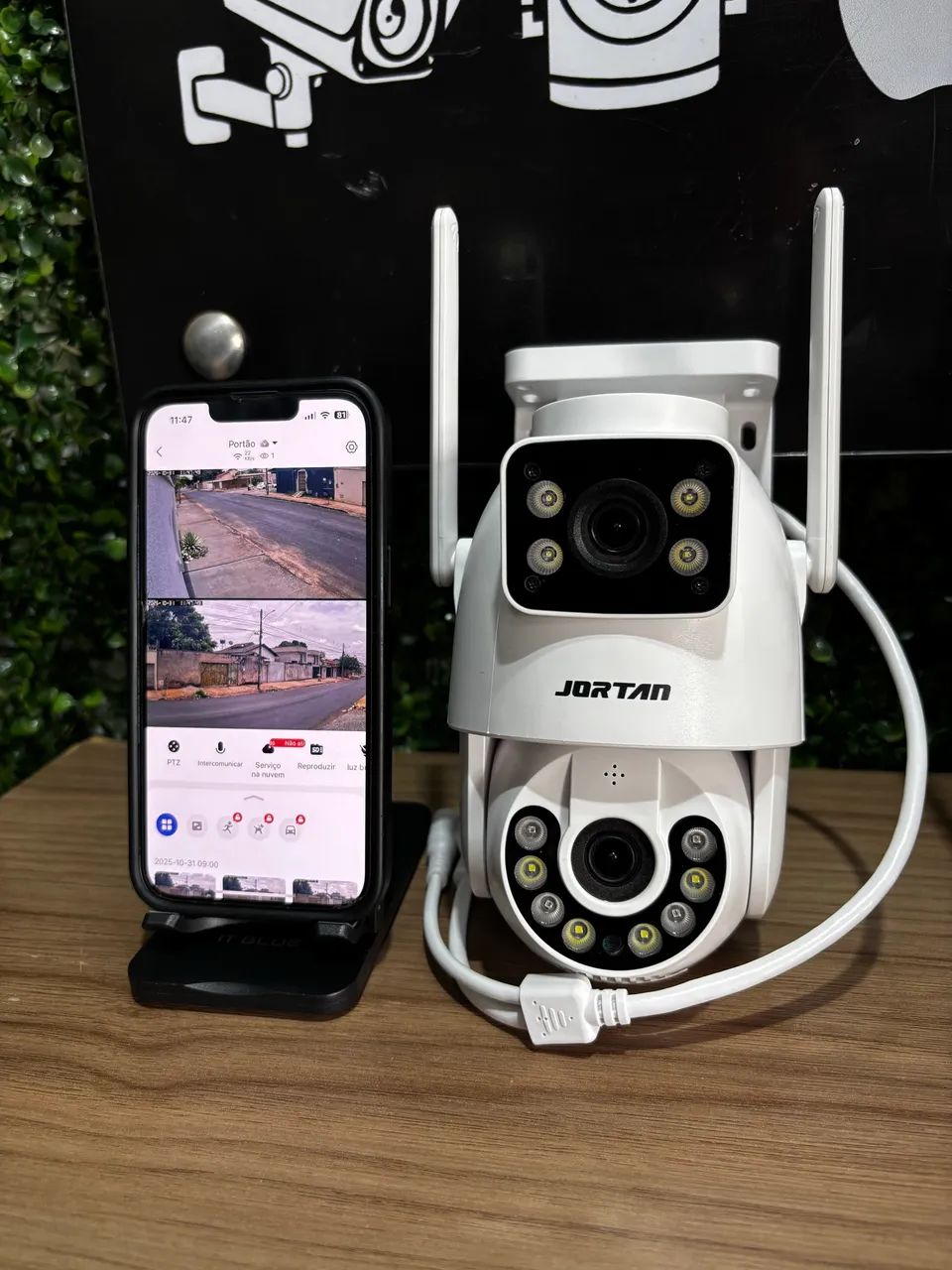 Câmera de Segurança IP Wifi Dupla Externa - JORTAN YOOSEE - BRANCA - Foto 5