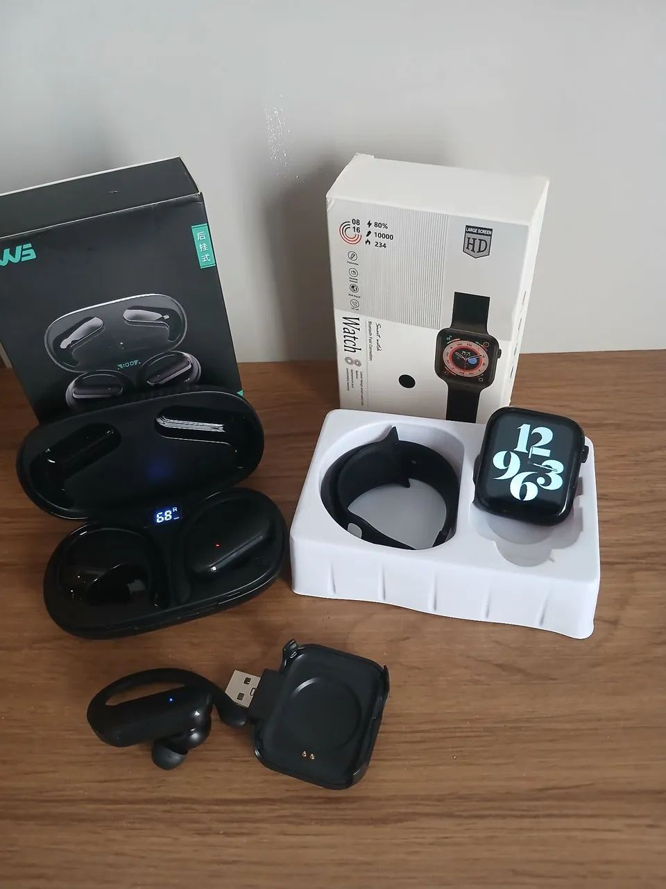 Combo fone Bluetooth 5.0 mais SmartWatch