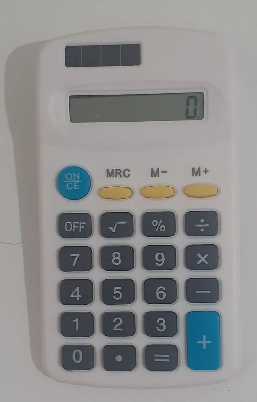 Calculadora portátil 8 dígitos.