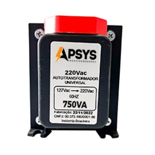 Auto Transformador Conversor 750 VA Bivolt - 220 para 100 e 110 para 220V - Foto 2