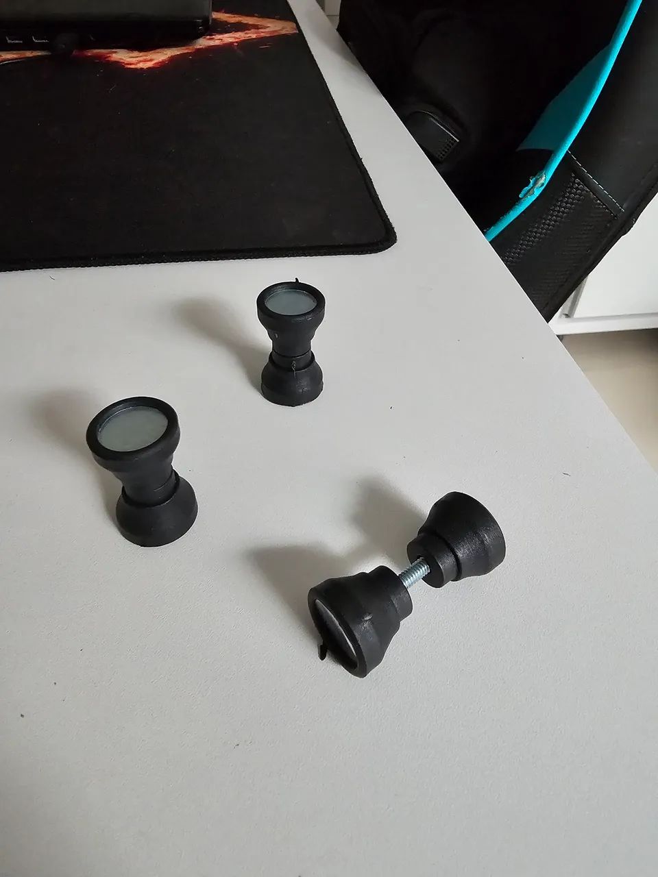 Puxador duplo box preto banheiro acrilic abrigo pia - Foto 2