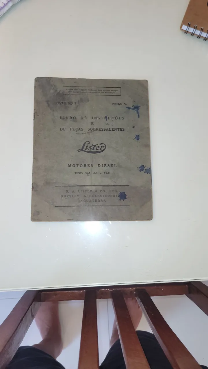 Manual de instruções Lister Motores Diesel