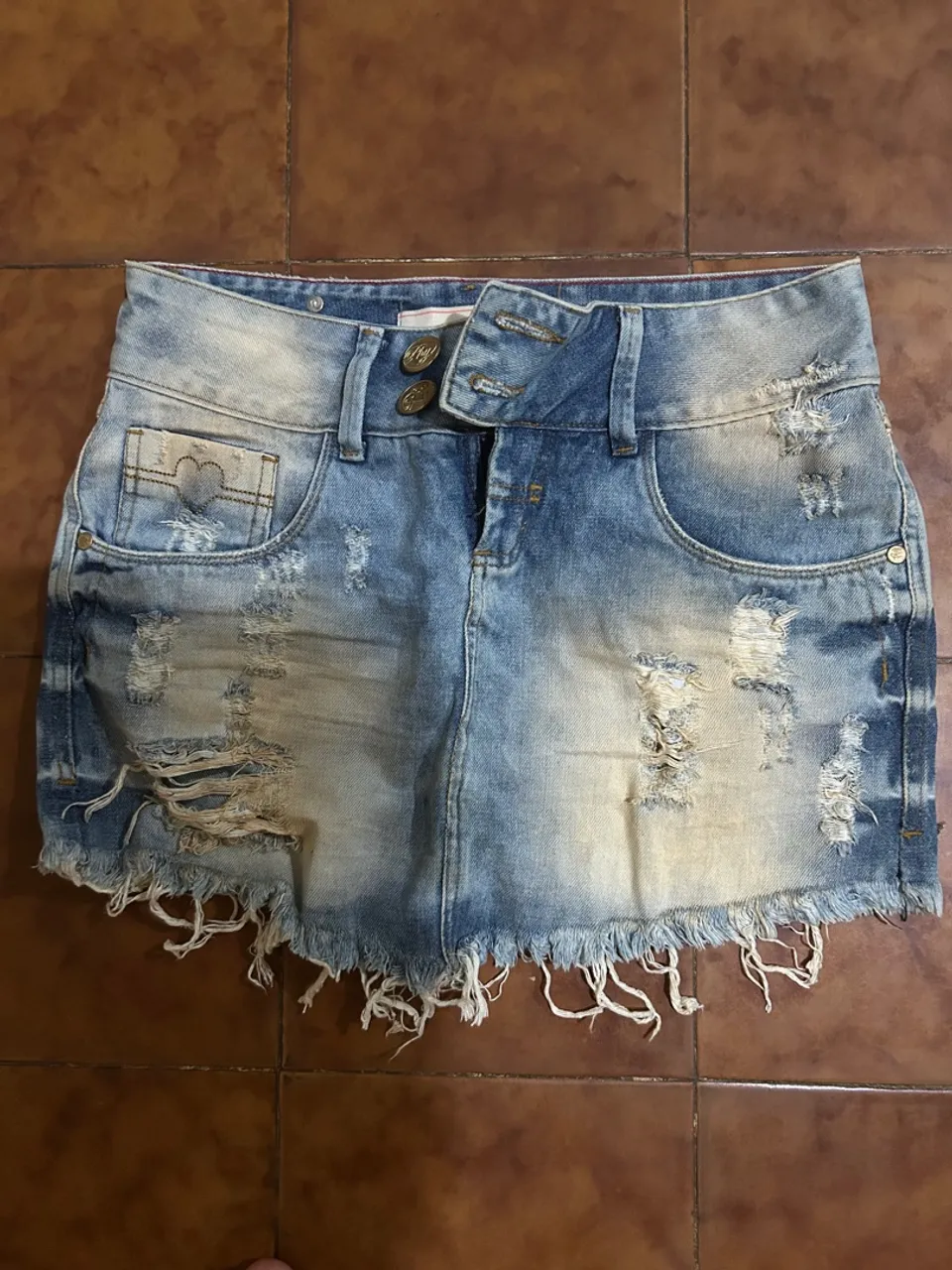 Saia Jeans Destroyed