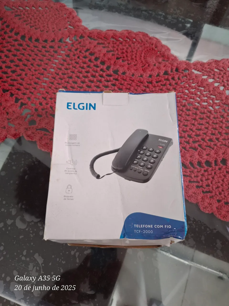 Telefone com fio Elgin TCF-2000 Lacrado