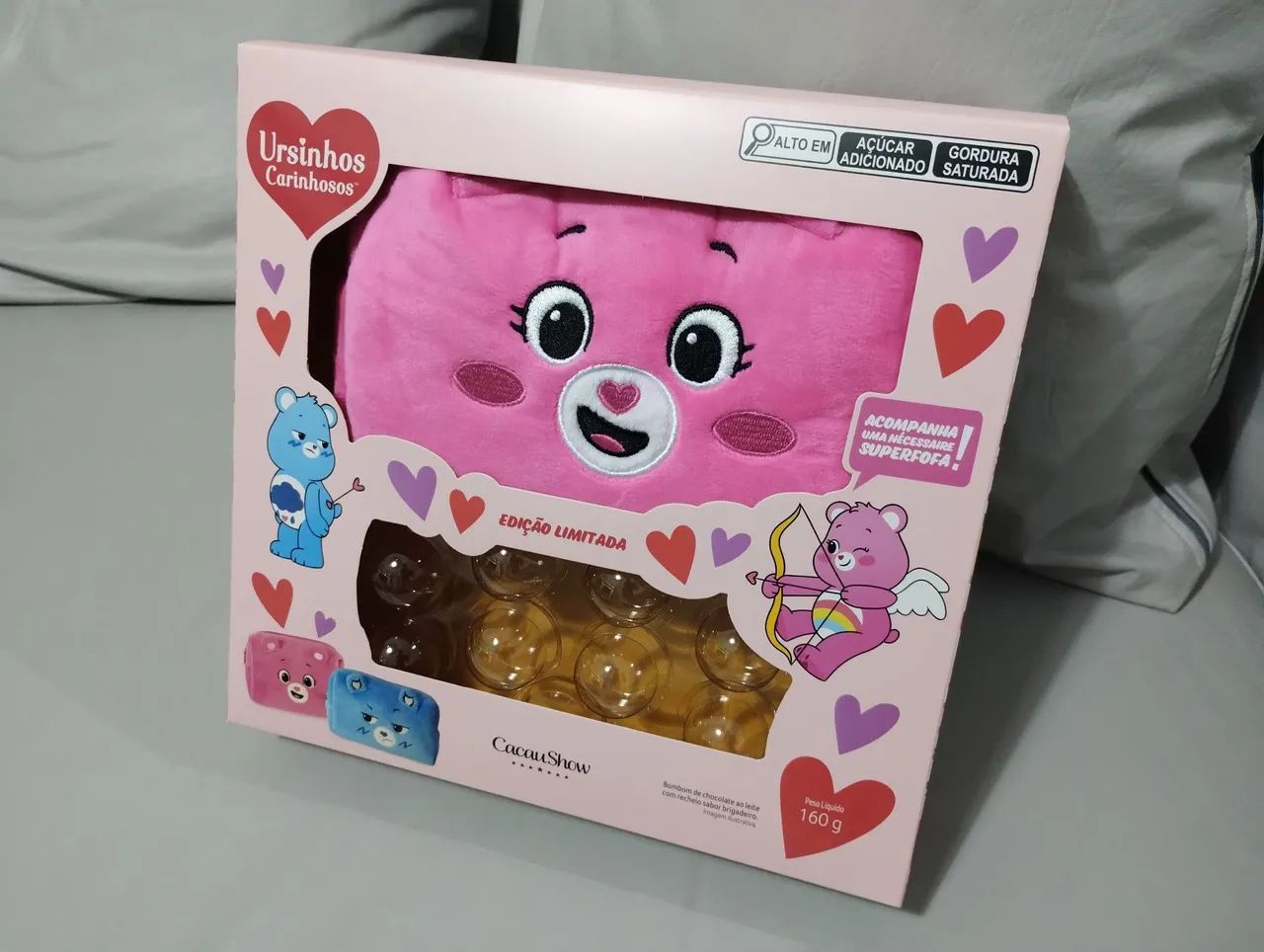 Nécessaire Ursinhos Carinhosos da Cacau Show - Rosa  - Foto 3